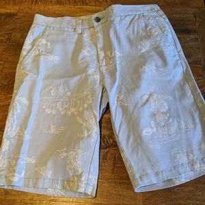 Light blue and white shorts